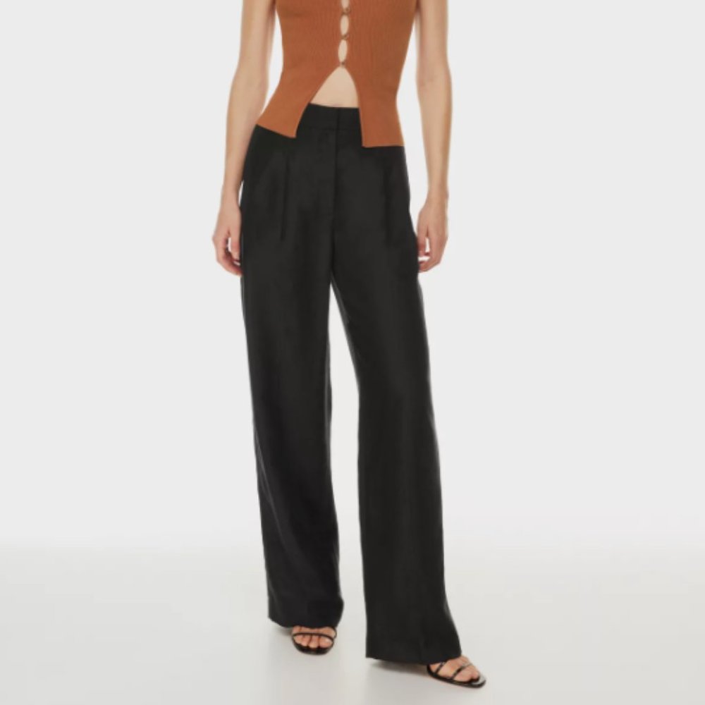 Aritzia/Wilfred The Effortless Pant Black Size 2
